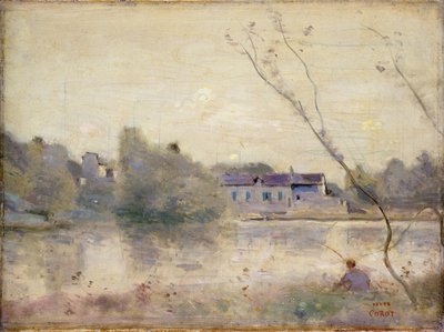 ヴィラダヴレイの池、1865年 作： Jean Baptiste Camille Corot