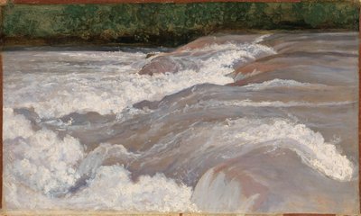 テルニのカスケード上のヴェリーノ、1826年。 作： Jean Baptiste Camille Corot