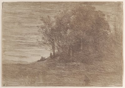 隠者の森 隠者の森、1858年。 作： Jean Baptiste Camille Corot