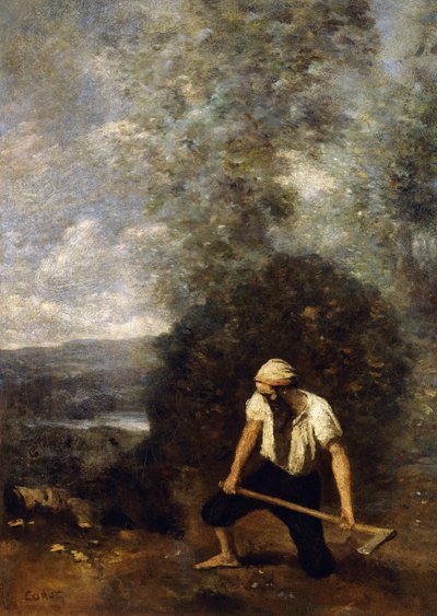 ウッズマン、 作： Jean Baptiste Camille Corot