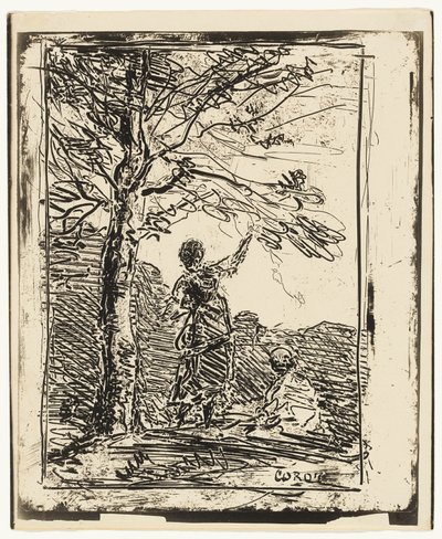 乙女と死 作： Jean Baptiste Camille Corot