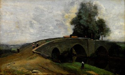 古い橋 作： Jean Baptiste Camille Corot