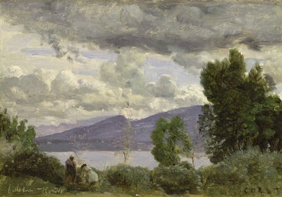 シャレードシェヌの眺め、ベルビュー、ジュネーブ、1857 作： Jean Baptiste Camille Corot