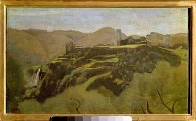 チボリのカスカテールの眺め カミーユ・コロー（1796-1875）の絵画 19世紀 日0,26x0,41 m . 作： Jean Baptiste Camille Corot