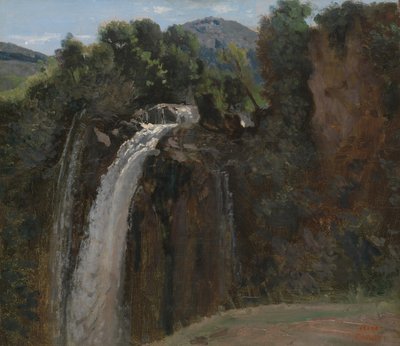 テルニの滝、1826年。 作： Jean Baptiste Camille Corot
