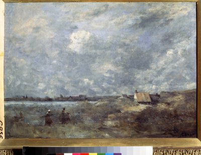 「パ・ド・カレーの海の嵐」（嵐の天気。パ・ド・カレー） 1870年頃のカミーユ・コロー（1796-1875）による絵画、モスクワのプーチキン美術館 作： Jean Baptiste Camille Corot