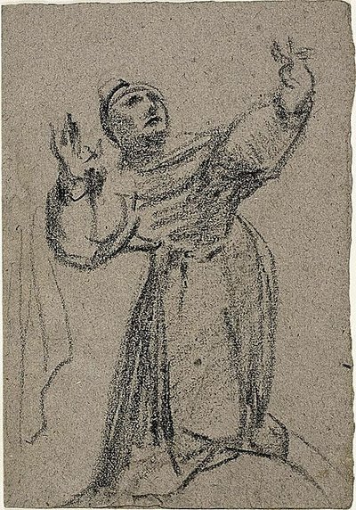 腕を上げた土下座姿 作： Jean Baptiste Carpeaux