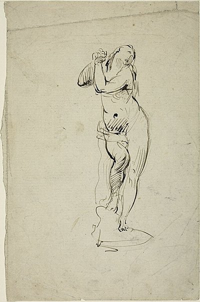 手を握りしめた立ち姿の女性 作： Jean Baptiste Carpeaux