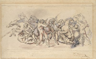バルベリの馬のレースのスタート（1860年、ローマ 作： Jean Baptiste Carpeaux