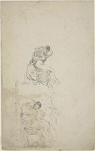抱き合う2組のカップル 作： Jean Baptiste Carpeaux