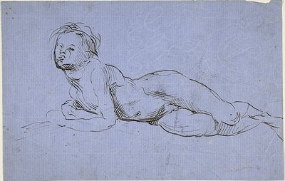 リクライニングする少年 作： Jean Baptiste Carpeaux