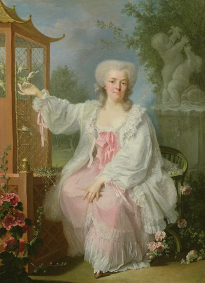 パゴダによる女性の肖像 作： Jean Baptiste Charpentier