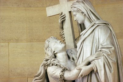 マリーアントワネット（1755-93）、1825年の宗教（大理石）（252688も参照） 作： Jean Baptiste Cortot