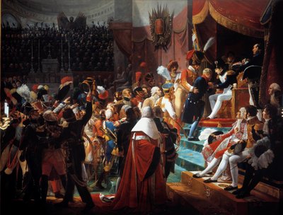 7月14日、アンヴァリッド教会にレジオン・ドヌールの十字架を初めて配布 作： Jean Baptiste Debret