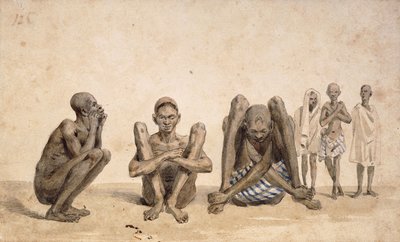 リオジャネイロの奴隷、c。 1825-6 作： Jean Baptiste Debret