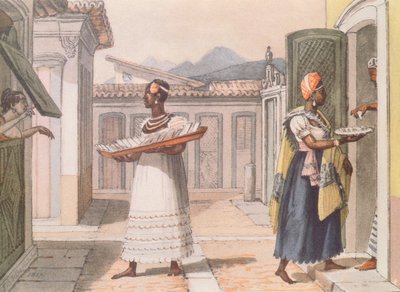 1827年にリオデジャネイロでセールスウーマンを旅する 作： Jean Baptiste Debret