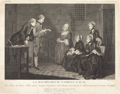 不幸なカラス一家 作： Jean Baptiste Delafosse, after Louis de Carrogis, called Carmontelle