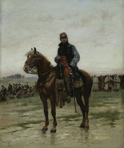 騎馬士、1877年 作： Jean Baptiste Edouard Detaille