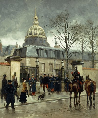 アンヴァリッド外、パリ、 作： Jean Baptiste Edouard Detaille
