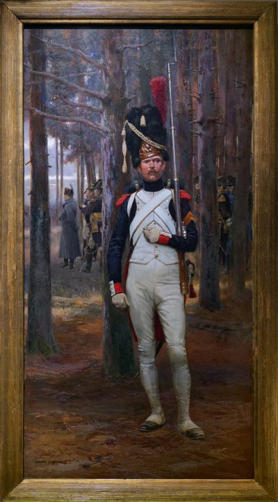 ファクショナリー」1900年頃（木に油彩 作： Jean Baptiste Edouard Detaille