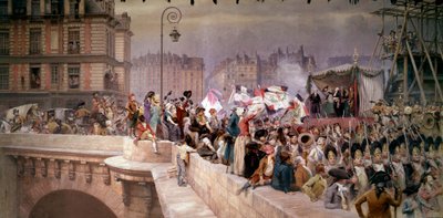 1792年に軍隊に出発した志願兵たち。エドゥアール・ディテール（1848〜1912年）の作品 作： Jean Baptiste Edouard Detaille