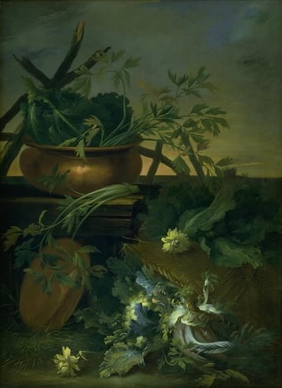 静物。 野菜 作： Jean Baptiste Gaijot Dubuisson