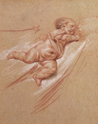 A Child（紙にチョーク 作： Jean Baptiste Greuze