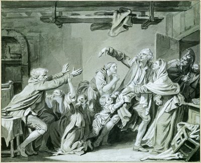 父は恩知らずの息子を罵る 作： Jean-Baptiste Greuze
