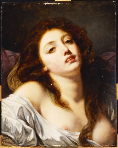 若い女性、バストの長さ 作： Jean Baptiste Greuze