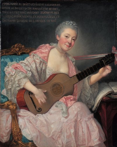アンヌ＝マリー・ド・ブリックヴィル・ド・ラルゼルヌ、ベゾン侯爵夫人 作： Jean-Baptiste Greuze