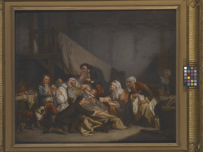 老人の死（油彩・キャンバス） 作： Jean Baptiste Greuze