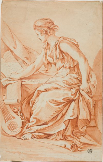 オイレルペまたはクリオ 作： Jean Baptiste Greuze