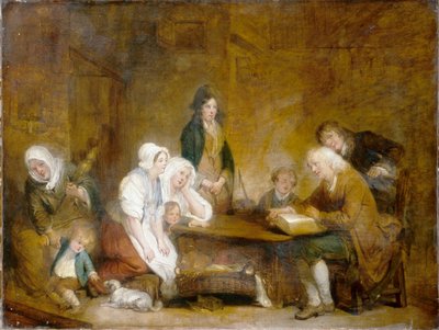 家族礼拝 1800年頃 油彩・カンヴァス 作： Jean Baptiste Greuze