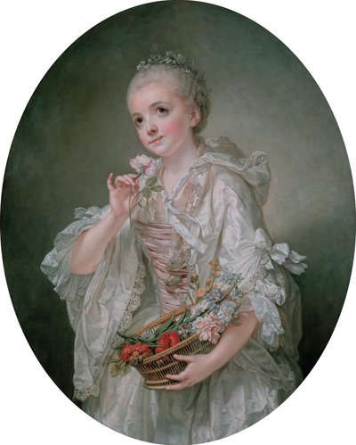 フランス語：マドレーヌ・バルベリ・ド・クールテイユの肖像 作： Jean-Baptiste Greuze
