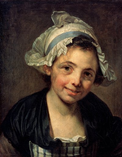 ボンネットの少女、1760年代 作： Jean Baptiste Greuze