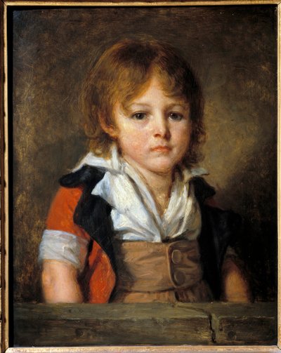 エドゥアール・ベルタンの子供（1797-1871）の肖像 画家・ジャーナリスト。ジャン・バティスト・グルーズ（1725-1805）の絵画 18世紀の太陽。0.46×0.36m 作： Jean Baptiste Greuze