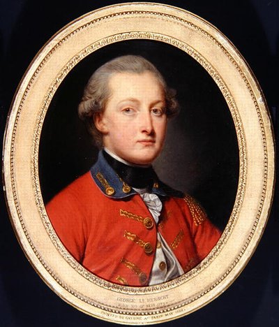 ジョージ・オーガスタス・ハーバートの肖像、1780年頃（油彩・キャンバス 作： Jean Baptiste Greuze