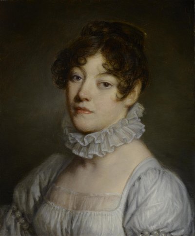 若い女性の肖像 作： Jean-Baptiste Greuze
