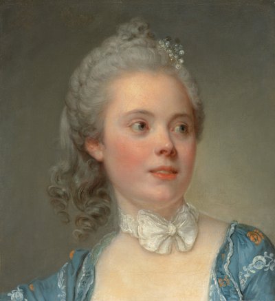女性の肖像、1765年頃 作： Jean Baptiste Greuze