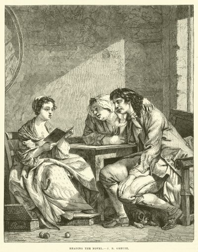 小説を読む 作： Jean Baptiste Greuze