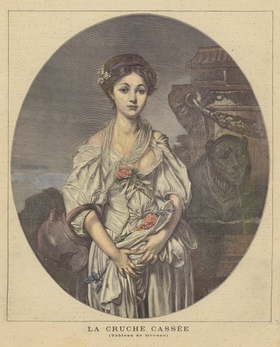 壊れた投手 作： Jean Baptiste Greuze