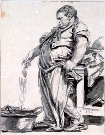 肉屋、c1745-1805 作： Jean Baptiste Greuze