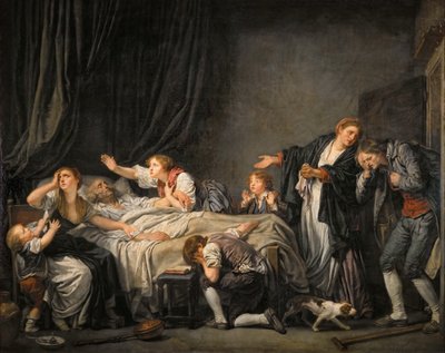 父親ののろい：罰せられた息子 作： Jean Baptiste Greuze