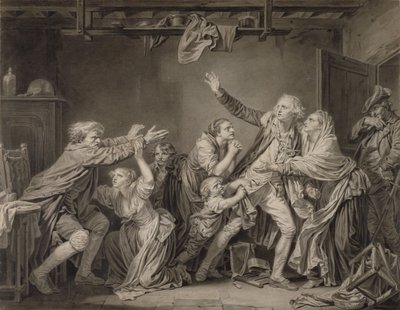 父の呪い恩知らずの息子 作： Jean Baptiste Greuze