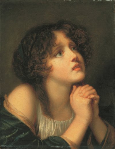 祈る少女 作： Jean Baptiste Greuze