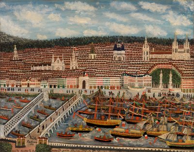 ボルドーの眺め、1884 作： Jean Baptiste Guiraud
