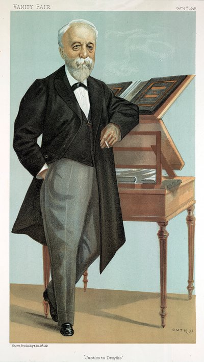 ドレイファスへの正義、1898 作： Jean Baptiste Guth