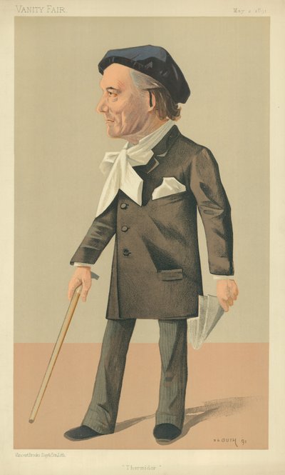 M Victorien Sardou、テルミドール、1890年5月2日、バニティフェア漫画 作： Jean Baptiste Guth