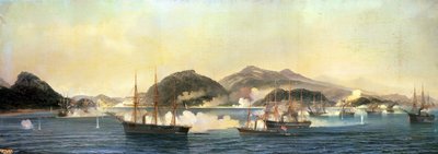 1868年9月5日、下関の第2の戦い 作： Jean Baptiste Henri Durand Brager