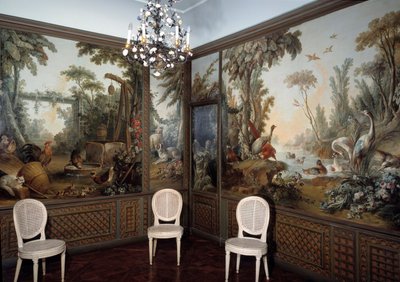 ジャン・バティスト・ユエ（1745-1811）が装飾したドゥマルトーの居間の様子 作： Jean Baptiste Huet